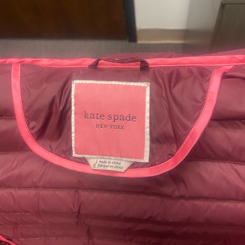 Kate Spade Packable Light Puffer Jacket W/hood